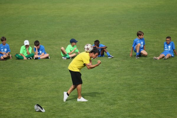 Gunther Celli campione di freestyle football in visita al VCBG Summer Camp