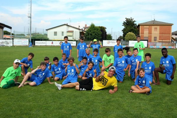 Gunther Celli campione di freestyle football in visita al VCBG Summer Camp