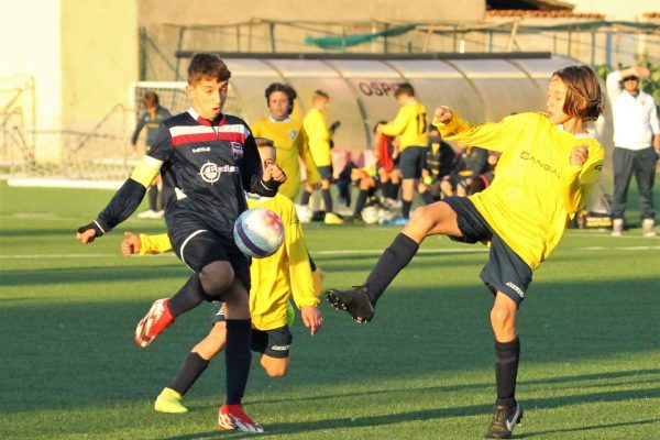 Gli Esordienti Under 13 Blu in azione al Rossoni di Ciserano