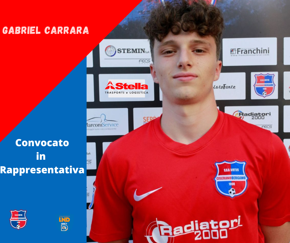 Gabriel Carrara convocato con la rappresentativa regionale per la 2° Coppa Calligaris