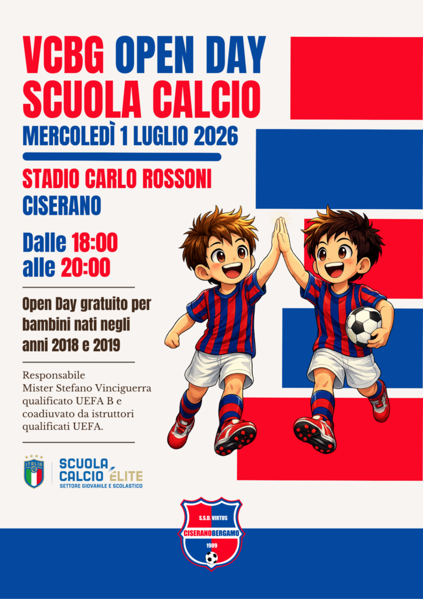 Scuola calcio VCBG: vieni a scoprire la realtà rossoblù
