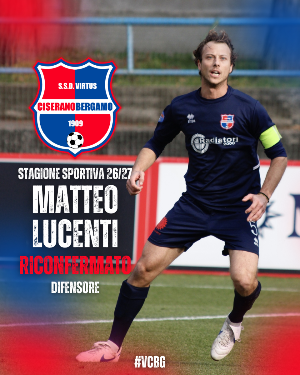 Matteo Lucenti vestirà ancora la maglia rossoblù